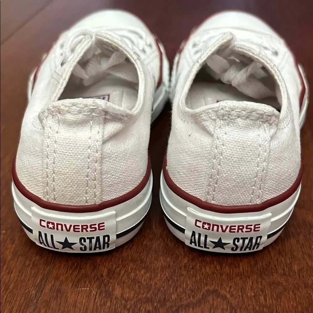 Classic Converse Chuck Taylor All Star White Kids Sneakers, Size 12.5